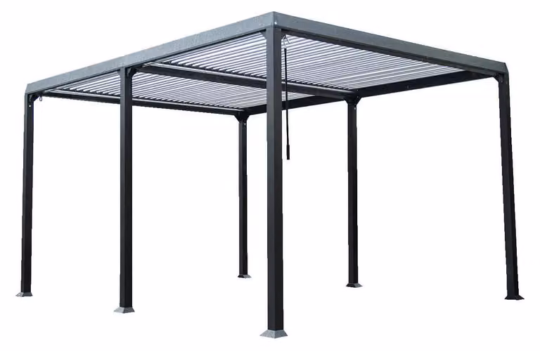 Gazebo da giardino, gazebo a lamelle, tenda per feste, struttura per esterni