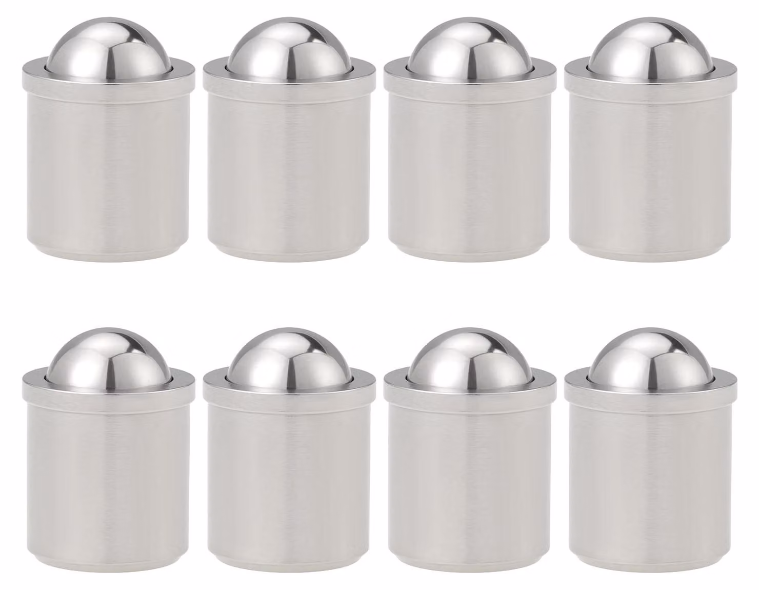 30 elementi di pressatura sferici, dimensioni 8x9 mm, acciaio inossidabile 304, carico di 20N