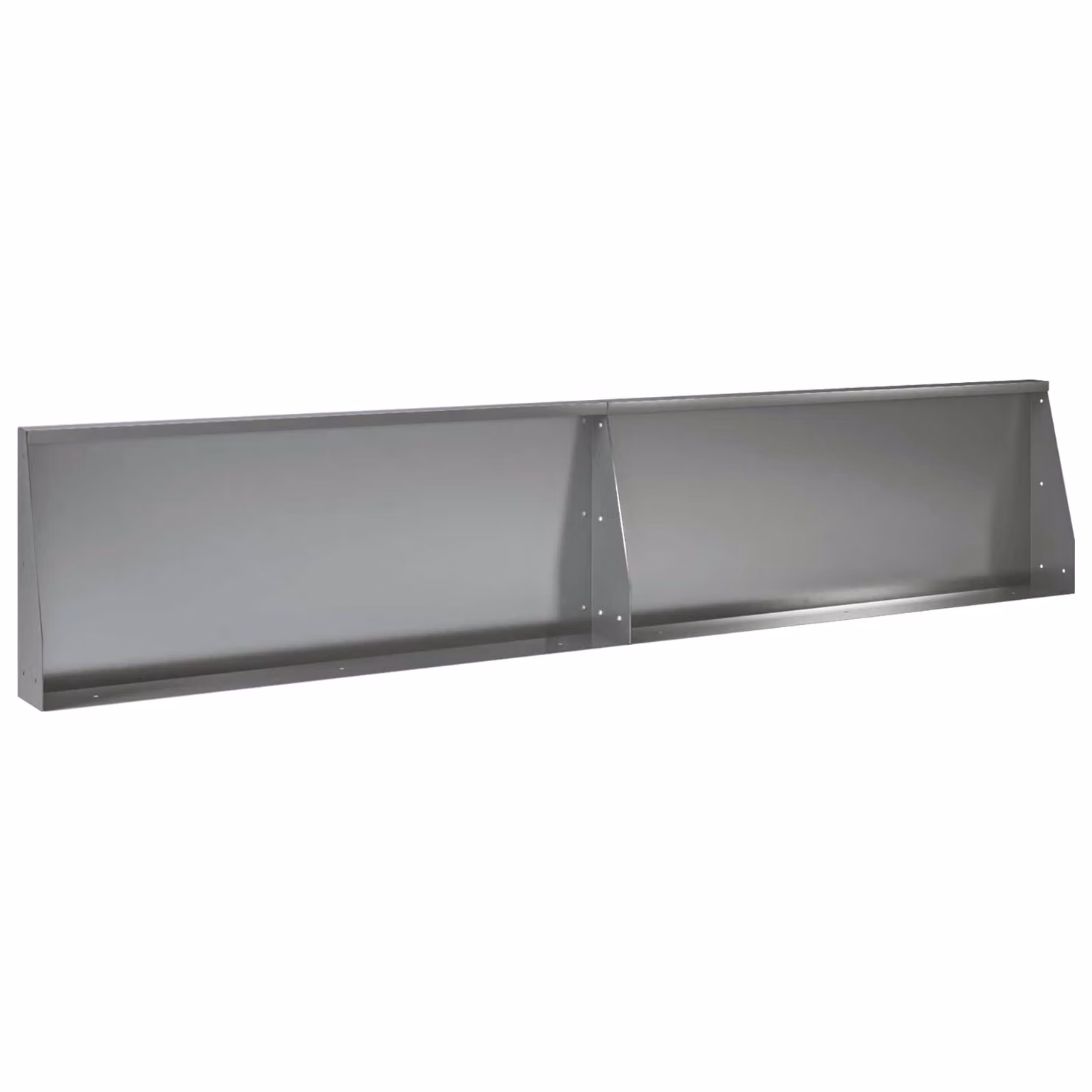 Set di 2 muri di contenimento vidaXL in acciaio zincato color argento, L: 100 cm, H: 30 cm, P: 12 cm