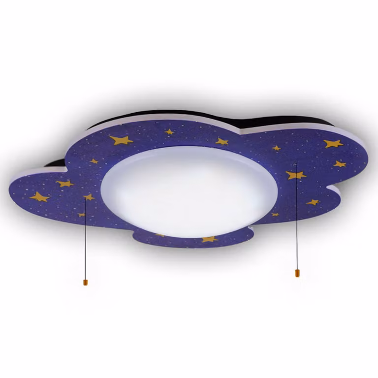 Niermann Standby Plafoniera Sternenhimel, dimmerabile, Blu, Cameretta, Plastica, Plafoniera