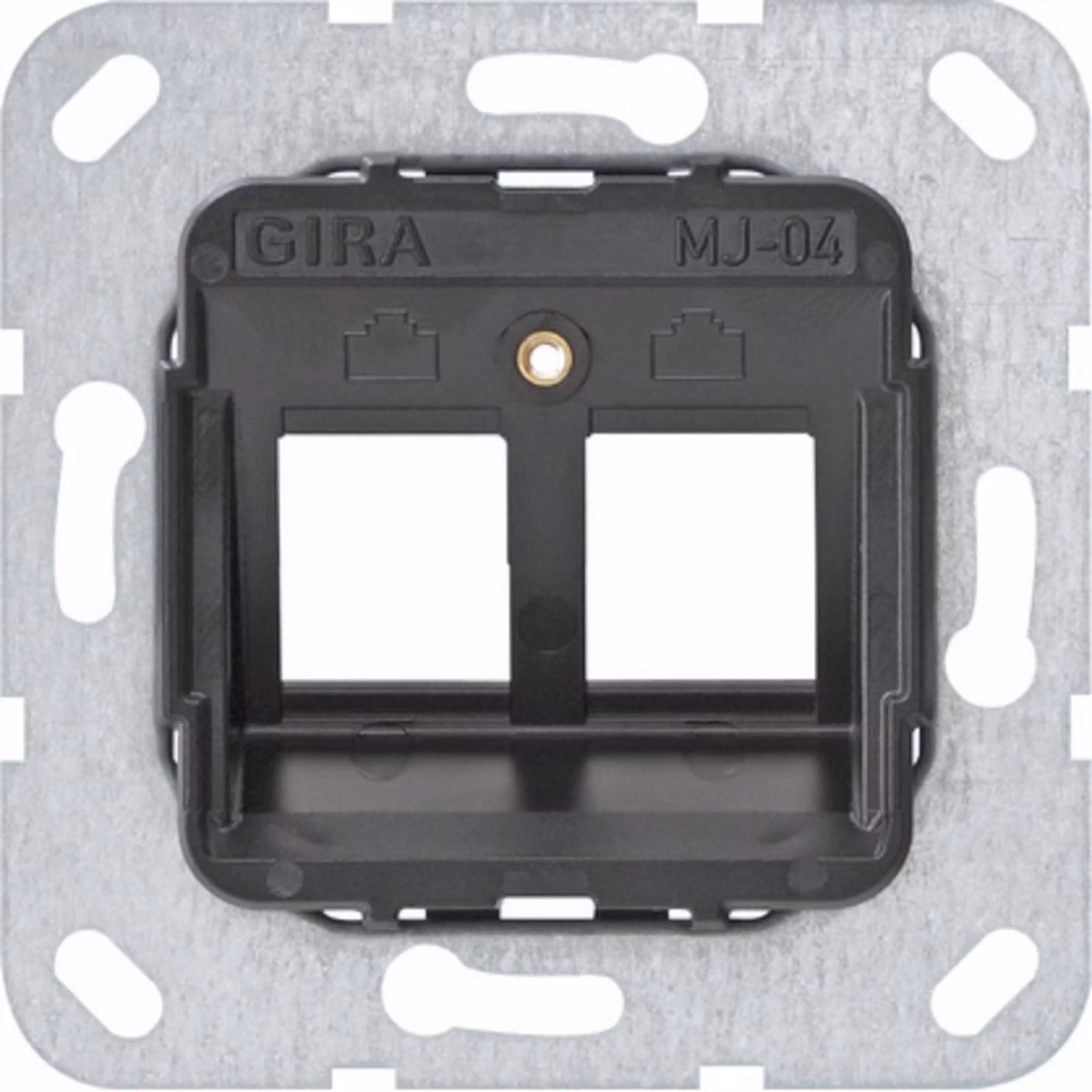 Gira Modular Jack 4 Anello di supporto da incasso a 2 canali 560400