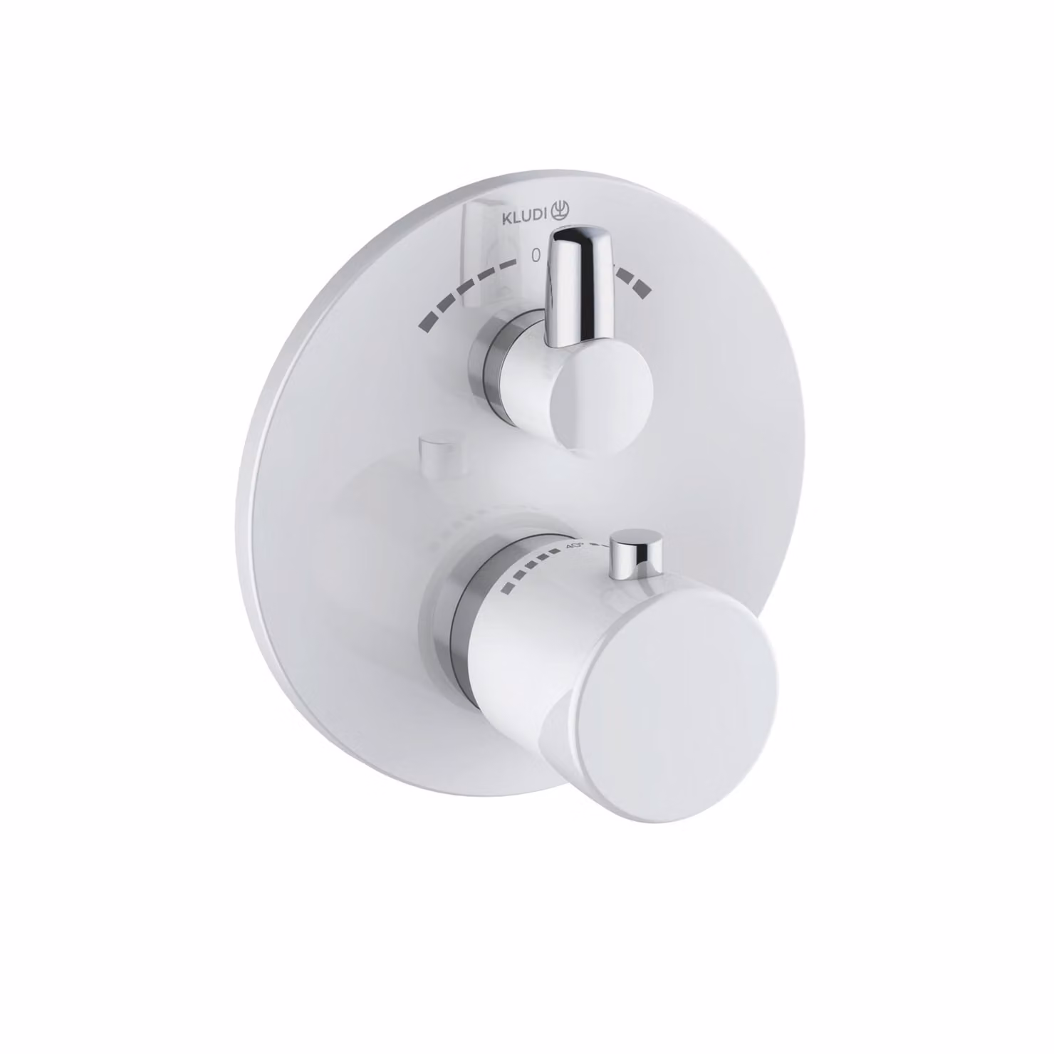KLUDI BALANCE Mitigeur thermostatique encastré pour bain et douche, blocage de l'eau chaude 40°C, 528109175, 528109175