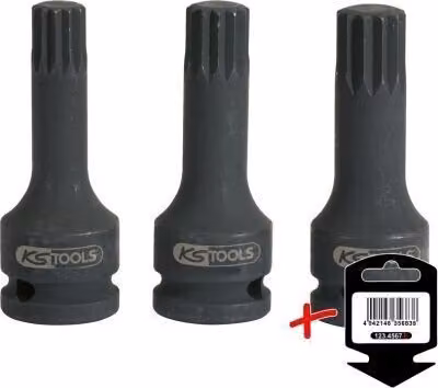 KS-Tools 515.1172-E 1/2" Presa di forza XZN, angolare, M14, su supporto