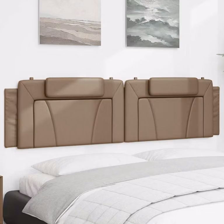 vidaXL Cuscino Testiera Viana Cappuccino 200 cm in Similpelle