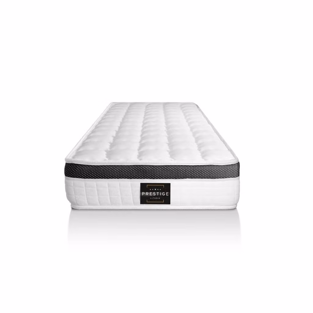 Materasso in memory foam viscoelastic Prestige Literie, colore bianco, L/P: 90 x 190 cm – 2