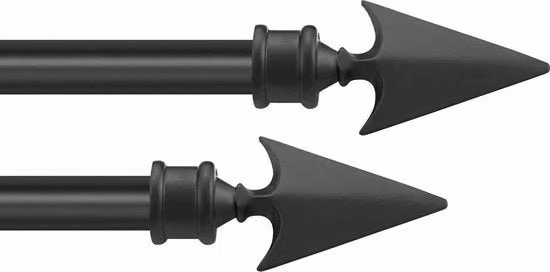 Regolabile Maniglione per Finestre - Asta Telescopica per Porte Finestre (Nero, 92-168 cm, 2 pezzi)