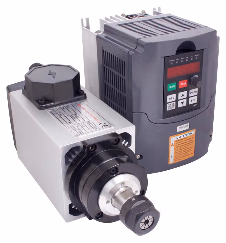 Motore a mandrino, raffreddato ad aria, 18000 giri/min, dotato di inverter HY