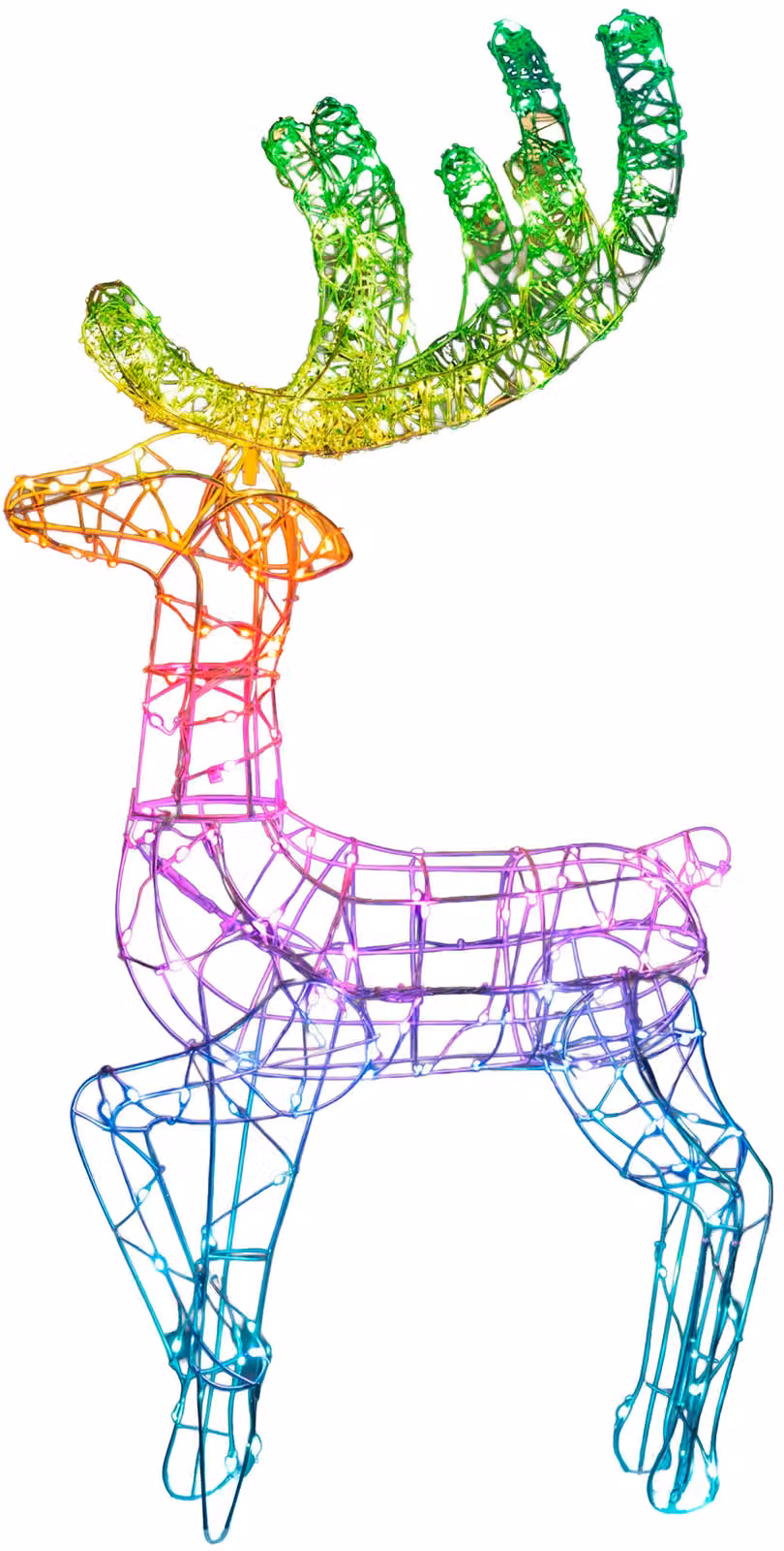 Decorazione MagicHome Natale, Cervo, 165xLED RGB, IP44, 70x70x120 cm