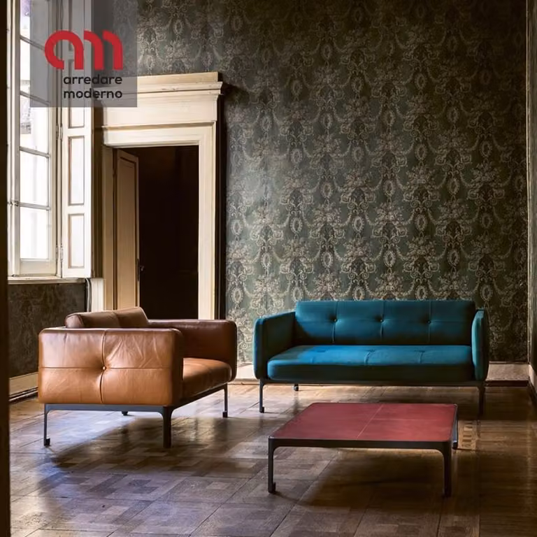 Divano Modernista Moroso 2 e 3 posti lineare