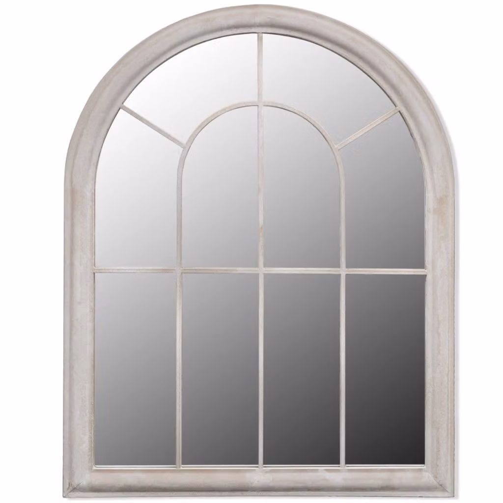 vidaXL Specchio rustico da giardino arco 69×89 cm per uso interno ed esterno