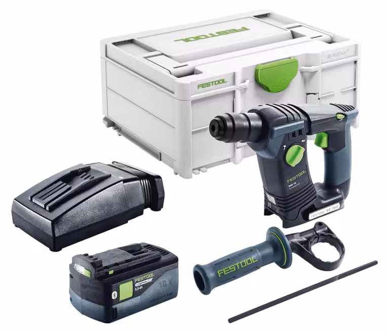 Festool BHC 18-Basic 18 V 1,8 J SDS Plus Brushless trapano a percussione a batteria + 1x 5,0 Ah batteria + caricabatterie + systainer