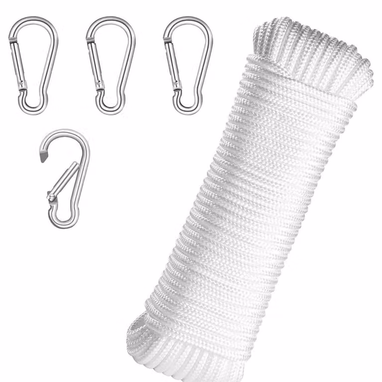 Omgoods - Corda per bandiere resistente alle intemperie, con ganci a uncino