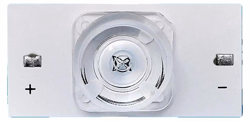 Perline luminose SMD, filtro ottico a lente, cavo da 2 m, lente quadrata (3 V), 100 pezzi