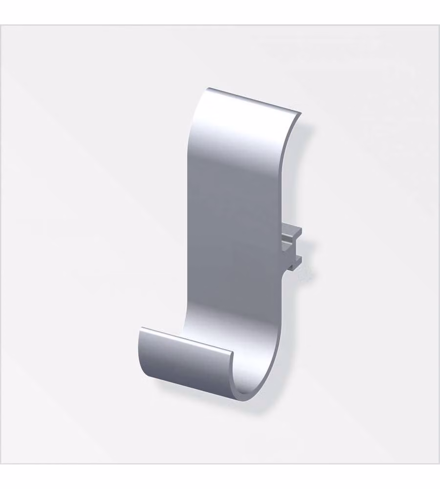 Gancio Uni Coaxis Alluminio Naturale 2Pz