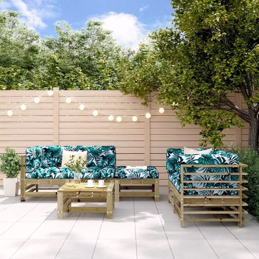 Maison Exclusive - Set da giardino da 6 pezzi in legno di pino trattato