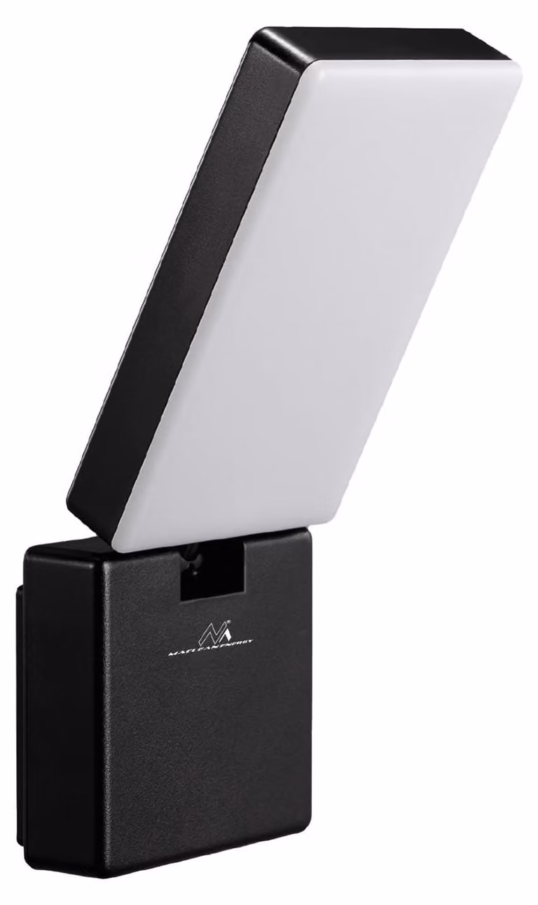 Lampada a parete LED, 10W, 700 lumen, grado di protezione IP65, luce bianca neutra (4000K), colore nero