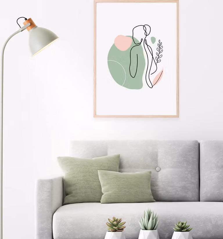 BRILLANTE lampada da terra verde a luce semplice Erena | interruttore a pedale | testa orientabile | altezza 150 cm | metallo/legno | 1x E27 max. 40W