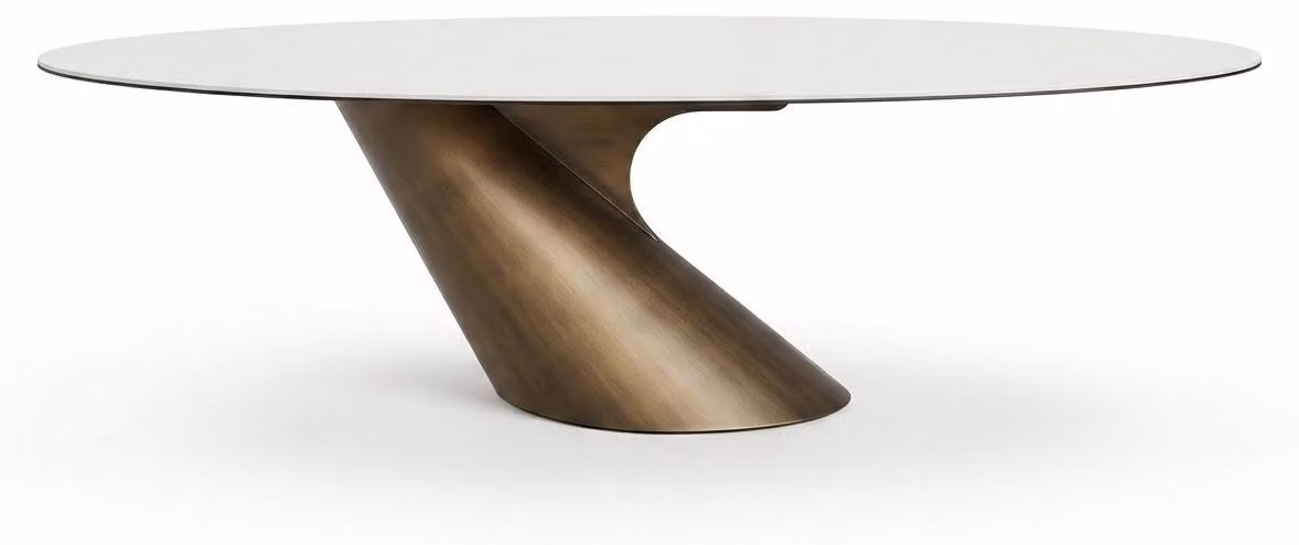 Tavolo da pranzo in metallo e Vetroceramica, comfort, arredamento, design moderno, tendenze