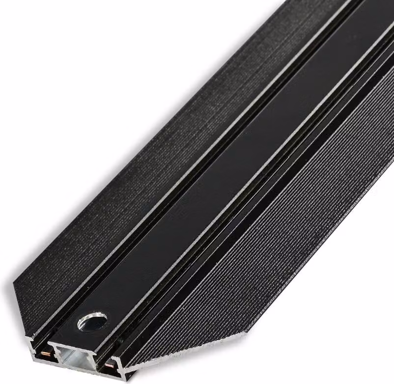 VIDEX Barra magnetica da incasso 2 m 48 V Slim Nero