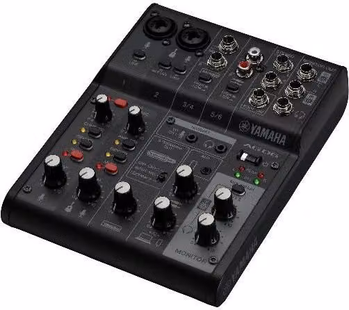 Mixer Audio Yamaha AG06MK2B Nero con USB-C e Jack 3.5 mm – 2
