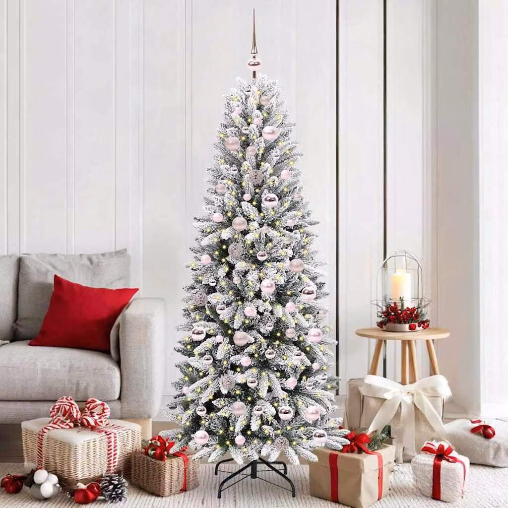 Maison Exclusive - Albero di Natale artificiale, colore bianco, altezza 180 cm