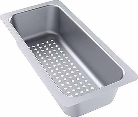 Vassoio di raccolta, acciaio inox, 125x260x60 mm