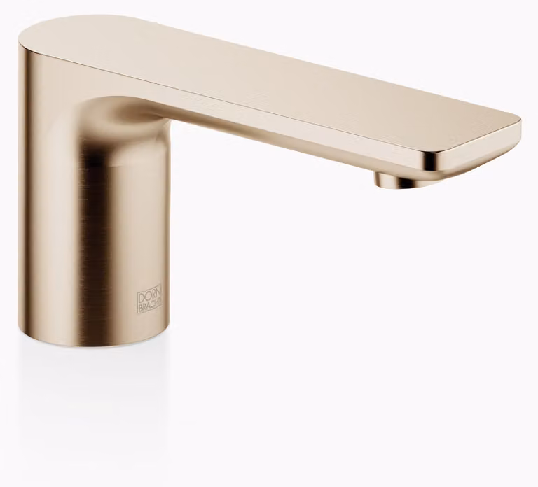 Dornbracht LISSÉ Bec déverseur pour lavabos sans garniture de vidage, saillie 130mm, 13700845-27, 13700845-27