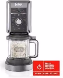 Gelatiera Ninja Creami Deluxe NC502EU Grigia con Coperchio Trasparente, Potenza 800 W e Capacità 0,709 l – 2