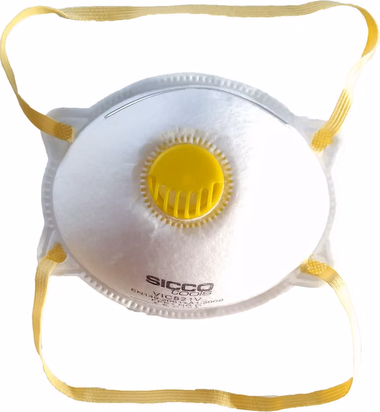 1x FFP1 Maschera antipolvere Maschera antipolvere fine Maschera facciale con valvola Maschera