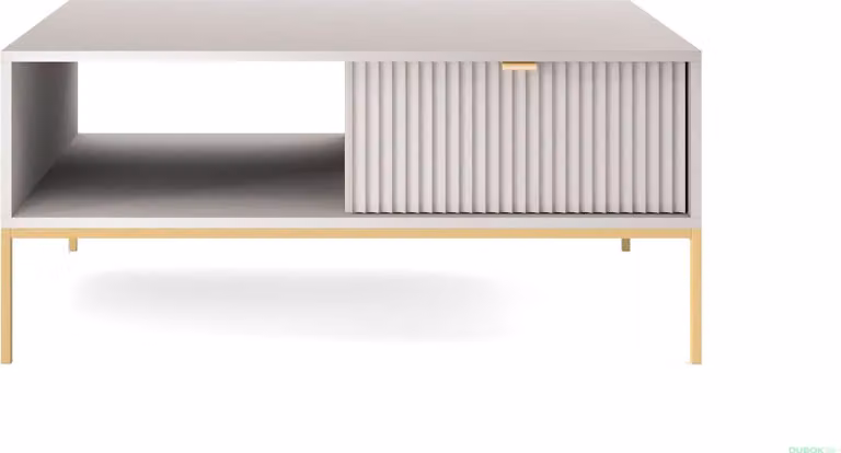 Tavolino da caffè MISHEEL - cashmere / oro