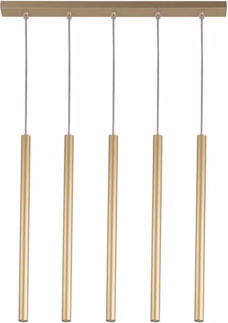 Lampadario moderno sospeso Sopel Sigma Lighting colore oro/ottone con 5 lampadine G9