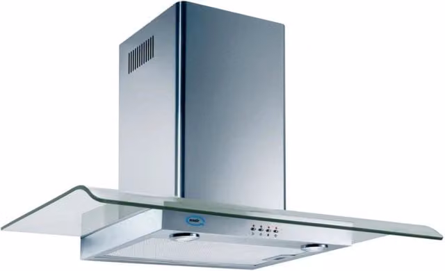 Cappa a parete con 3 velocità DESY VETRO cm 90 - Inox - 700 m3/h