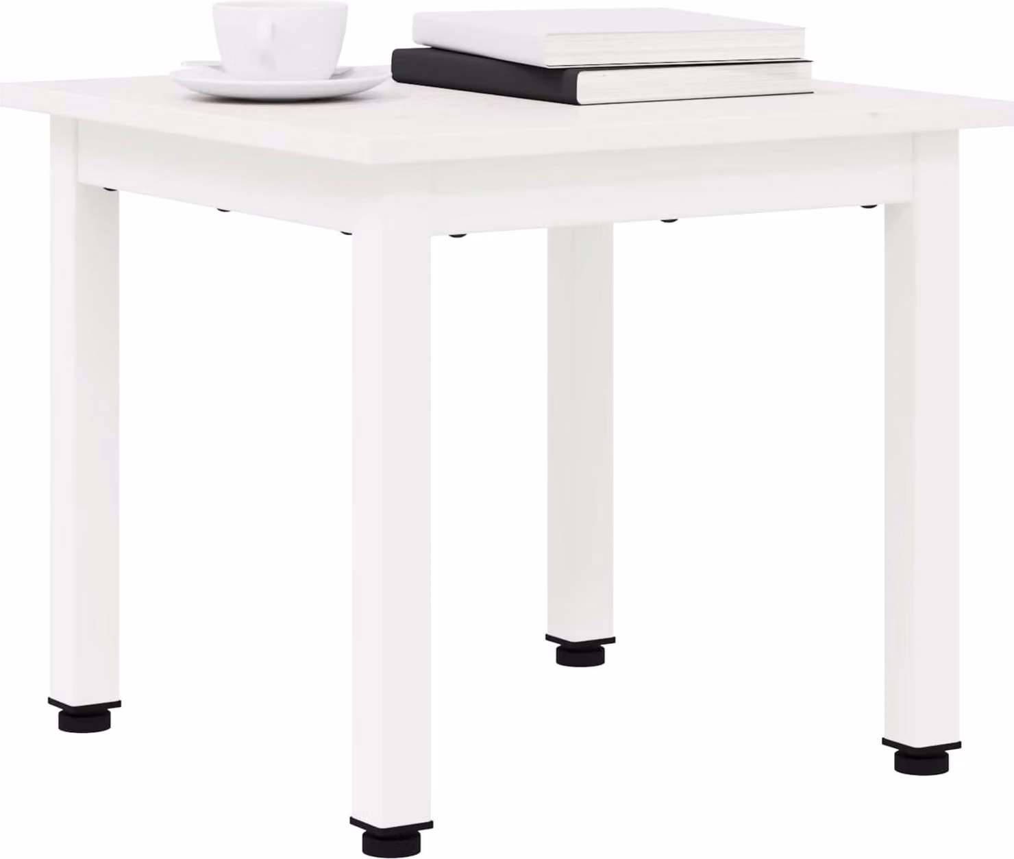 SYFAX™ Tavolino da salotto Bianco 40 x 40 x 36 cm Pino massello