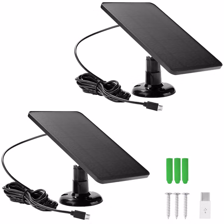 Pannello solare per telecamera di sicurezza, pannello solare da 4 W per batteria