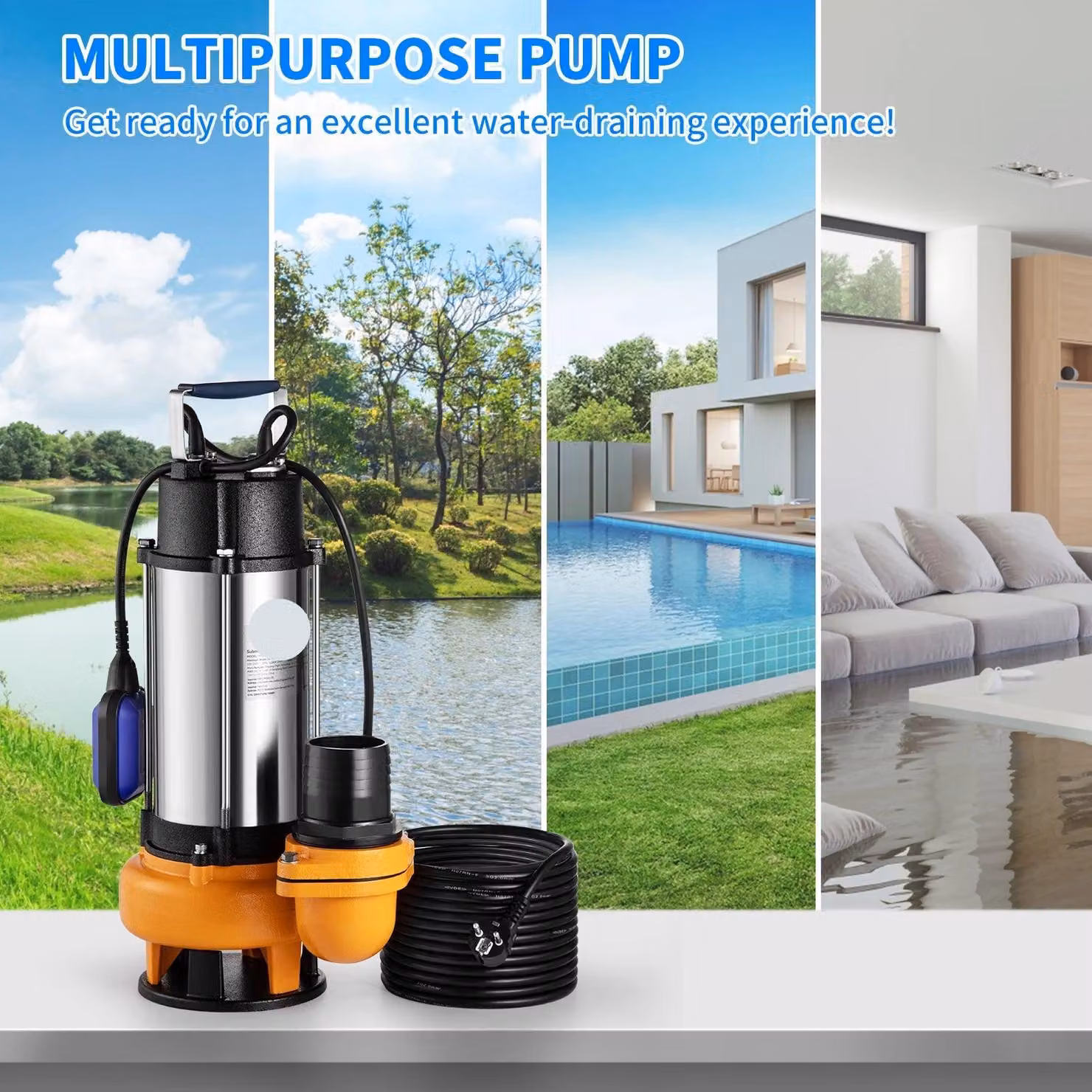 Pompa per acque reflue - Pompa sommergibile - Pompa per acqua pulita