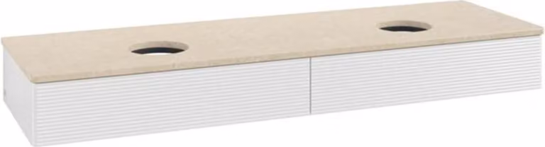 Mobiletto V&B con struttura frontale, con illuminazione Antao 160x50cm, WBP-colore botti. Lac