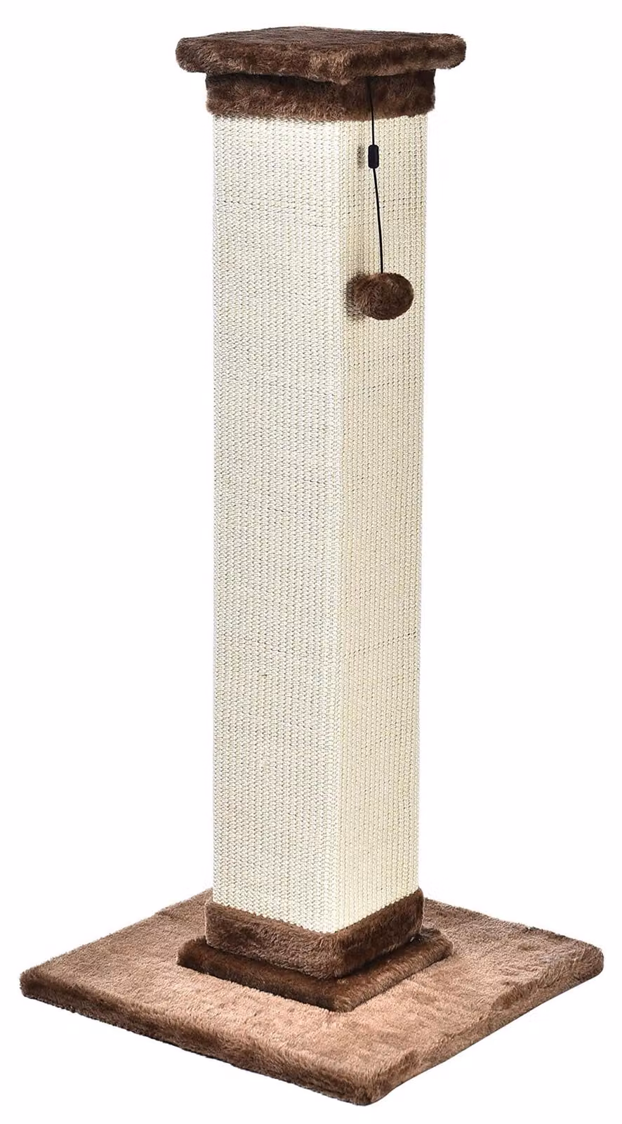 A. Caratteristiche principali: Tiragraffi alto per gatti, grande, di alta qualità, dimensioni: 40 cm (lunghezza) x 40 cm (larghezza) x 90 cm (altezza)