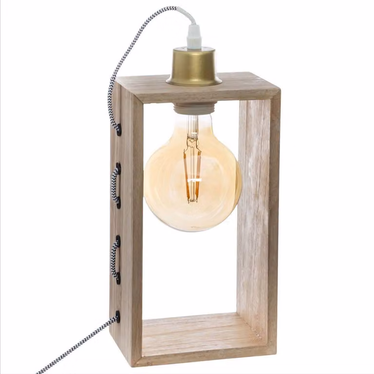 Lampada decorativa con lampadina IWATA, 28 cm, ambra