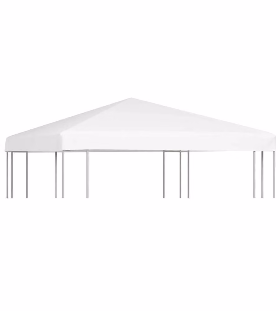Copertura Superiore per Gazebo 270 g/m² 3x3 m Bianca