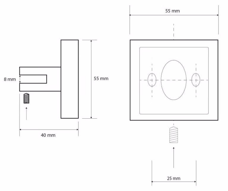 Ripiano in vetro Sapho X-SQUARE 1000 mm, cromato/vetro smerigliato