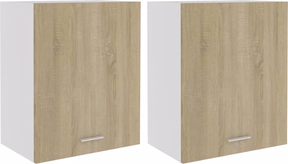Mobili Pensili “Lyon” 2 pz Rovere Sonoma 50x31x60 cm