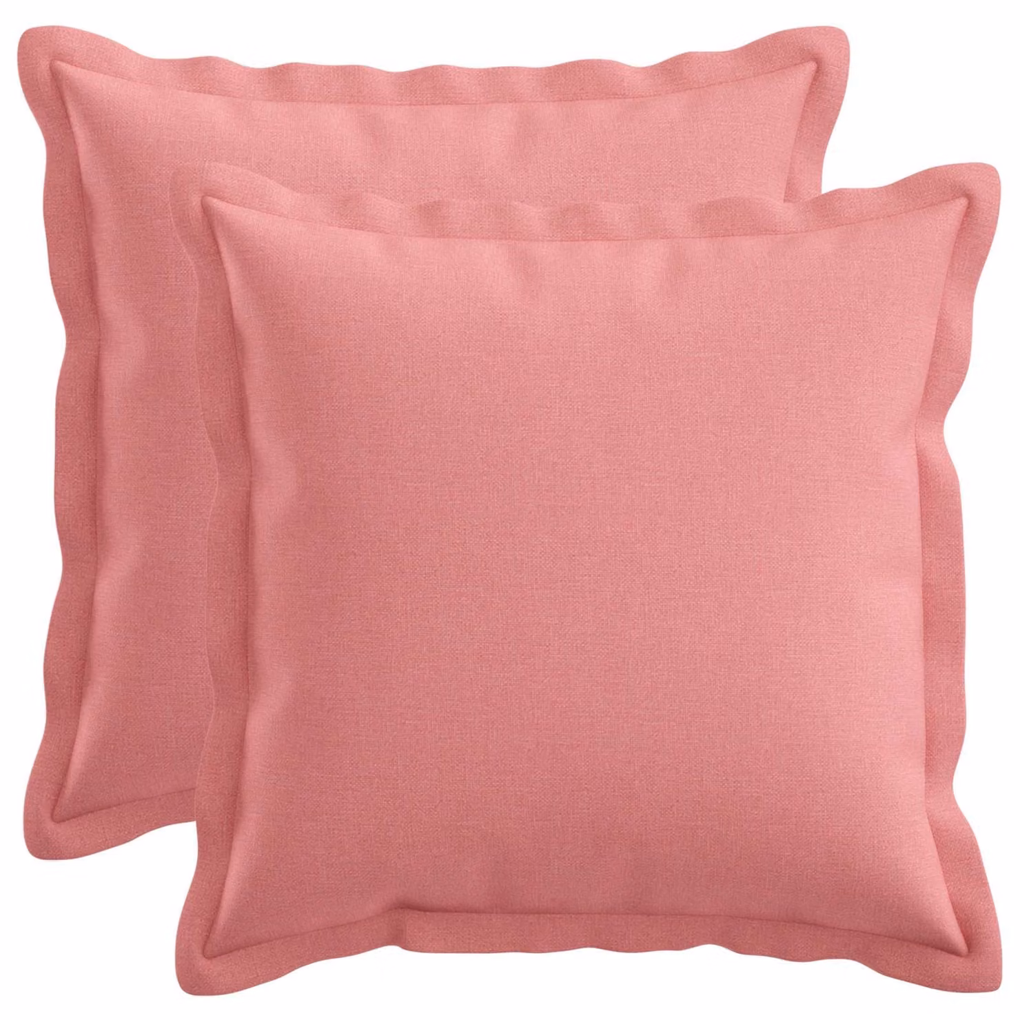 Set di 2 federe vidaXL HOUTEN rosa, forma quadrata, L/P: 30 x 30 cm