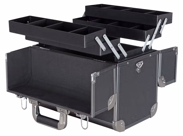 Valigetta portattrezzi in alluminio, modello 14902-02, vuota e versatile