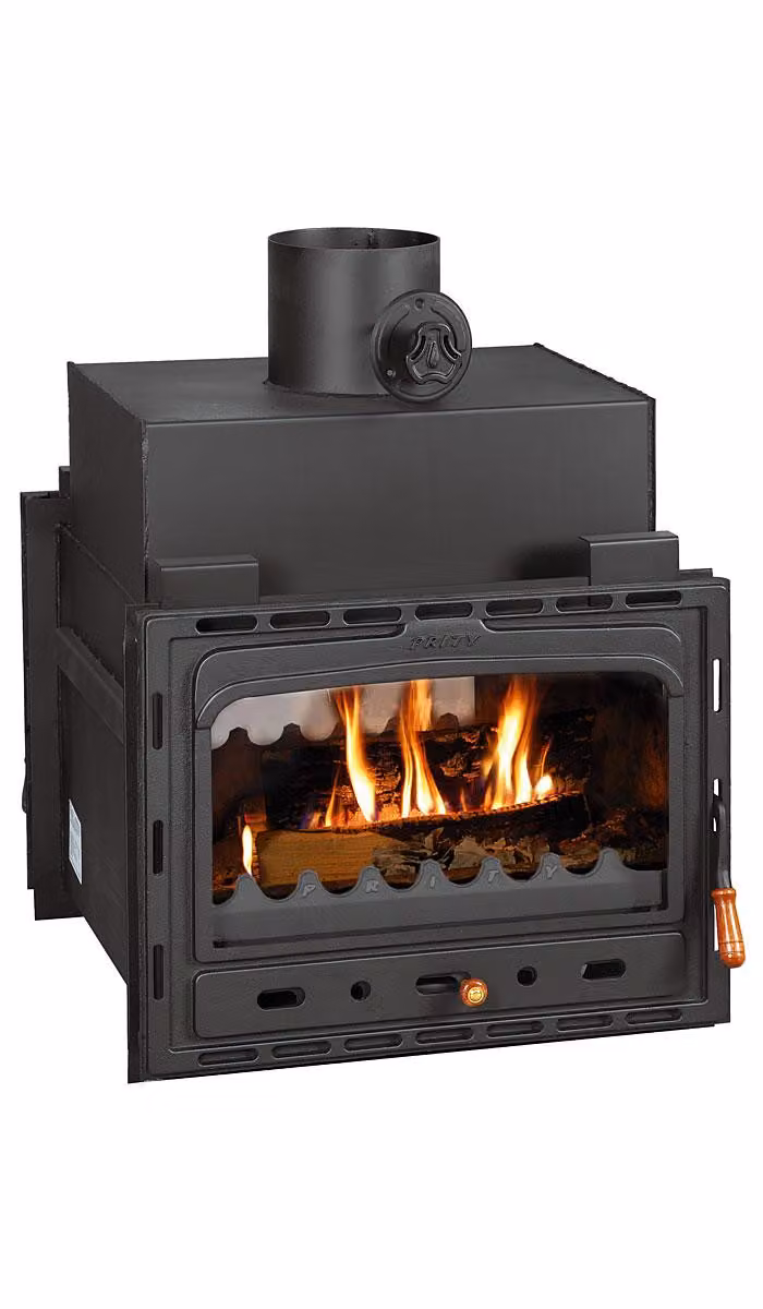 Inserto camino PRITY 2C | 16 kW | stufa a legna | rendimento A+ | canna fumaria Ø200 mm