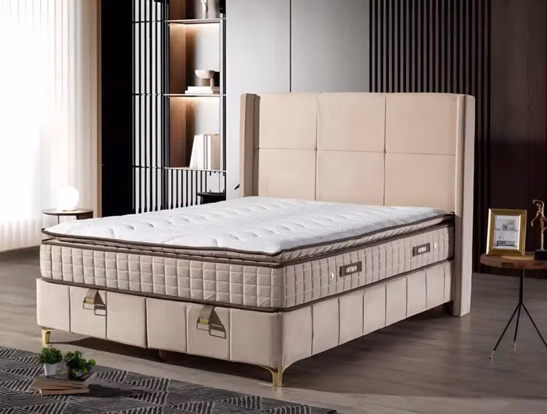 Luxuriöses Boxspringbett Elegantes Design für höchsten Komfort und Entspannung