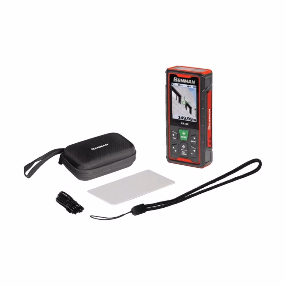 Distanziometro Laser Verde Benman GLM 150 C IP68 Ricaricabile, Nero, Fino a 150 m – 2