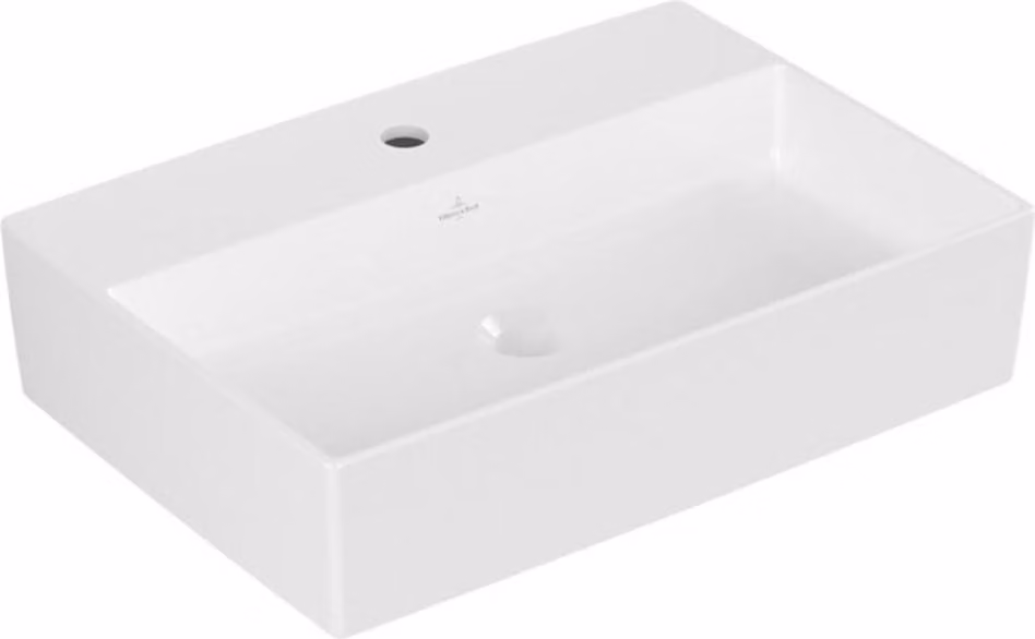Villeroy & Boch Memento 2.0 lavabo à poser, 1 trou pour robinet, sans trop-plein, non rectifié, 600x420mm, 4A0761R1, 4A0761R1