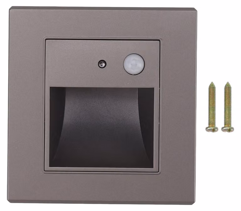 Lampade a sensore da 1,5 W, temperatura di colore 3000 K, adatte per l'installazione su scale, con tecnologia LED e sensore di movimento, tensione 180–240 V