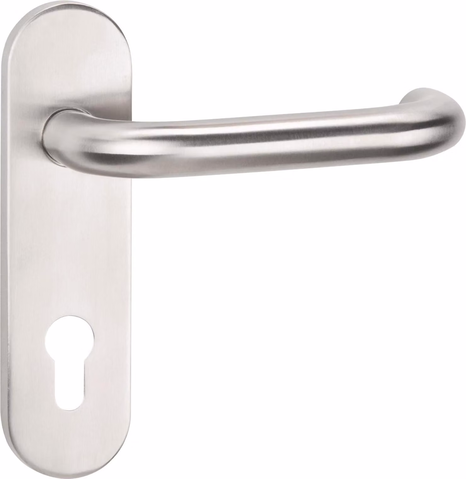Set di rosette corte NW-411-1 Acciaio inox opaco Set di rosette per WC