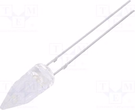 2x LED CRLED, 5÷20V, 15°, 14mA, OSY5MA5111A-CRLED14, diodo LED a foro passante (THT), 5mm, giallo, 14400 mcd, 5mm